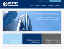 Tablet Screenshot of partec.com.br